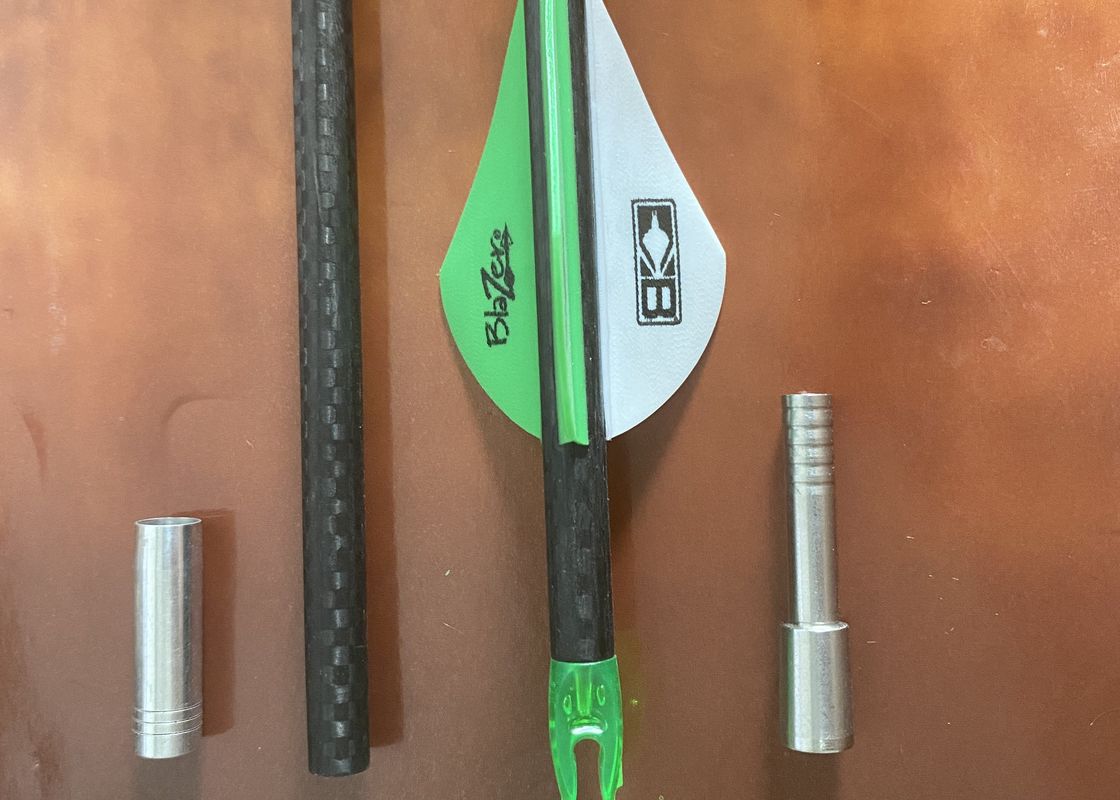 3K Carbon Hunting Arrows Weave Fiber Id .204" 5.18mm .003" Straight