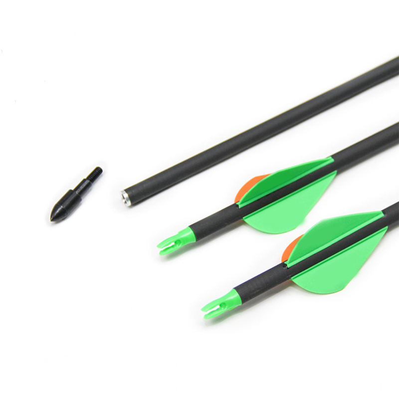 30/31/32" Spine 300/340/400/500 Plastic Vanes,feathers Hunting Arrows